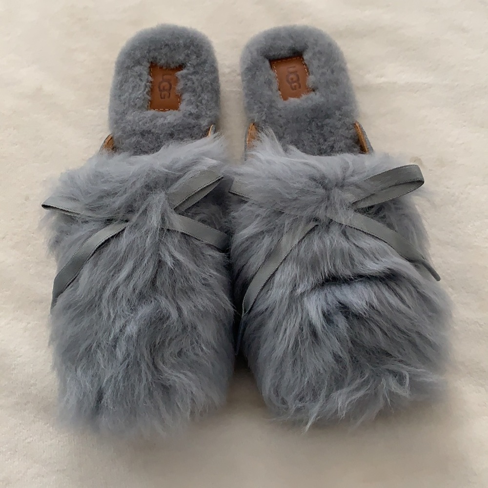 NWB authentic UGG shaine fluff slip on slipper - Picture 6 of 10